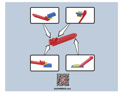 Aleph Brick Separator Tool Diagram with QR Code