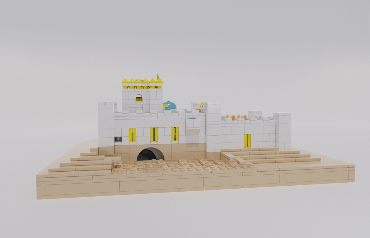 Aleph Brick Bais Beit Bet Hamikdash build set side tunnel detail